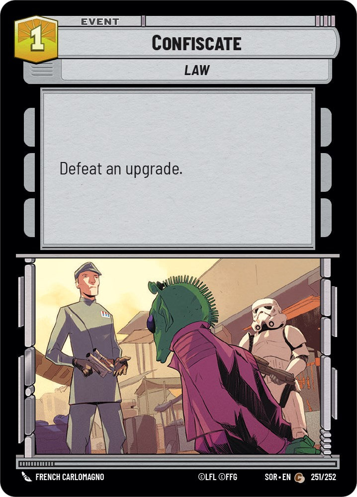 Confiscate (251/252) [Spark of Rebellion] | Grognard Games