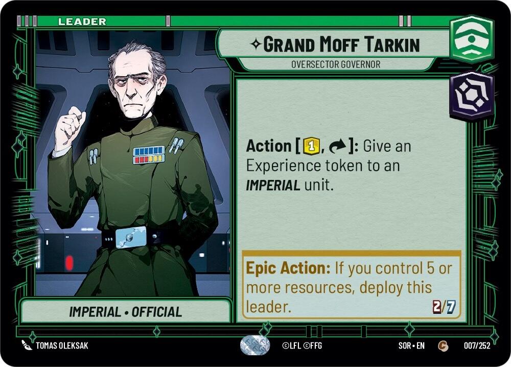 Grand Moff Tarkin - Oversector Governor (007/252) [Spark of Rebellion] | Grognard Games