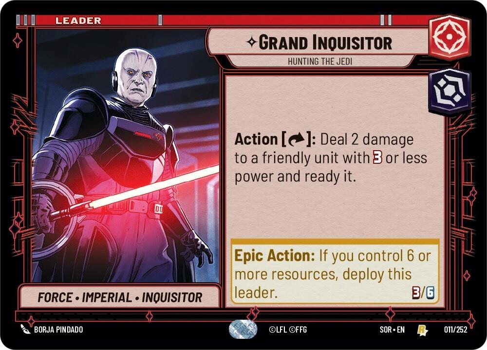 Grand Inquisitor - Hunting the Jedi (011/252) [Spark of Rebellion] | Grognard Games