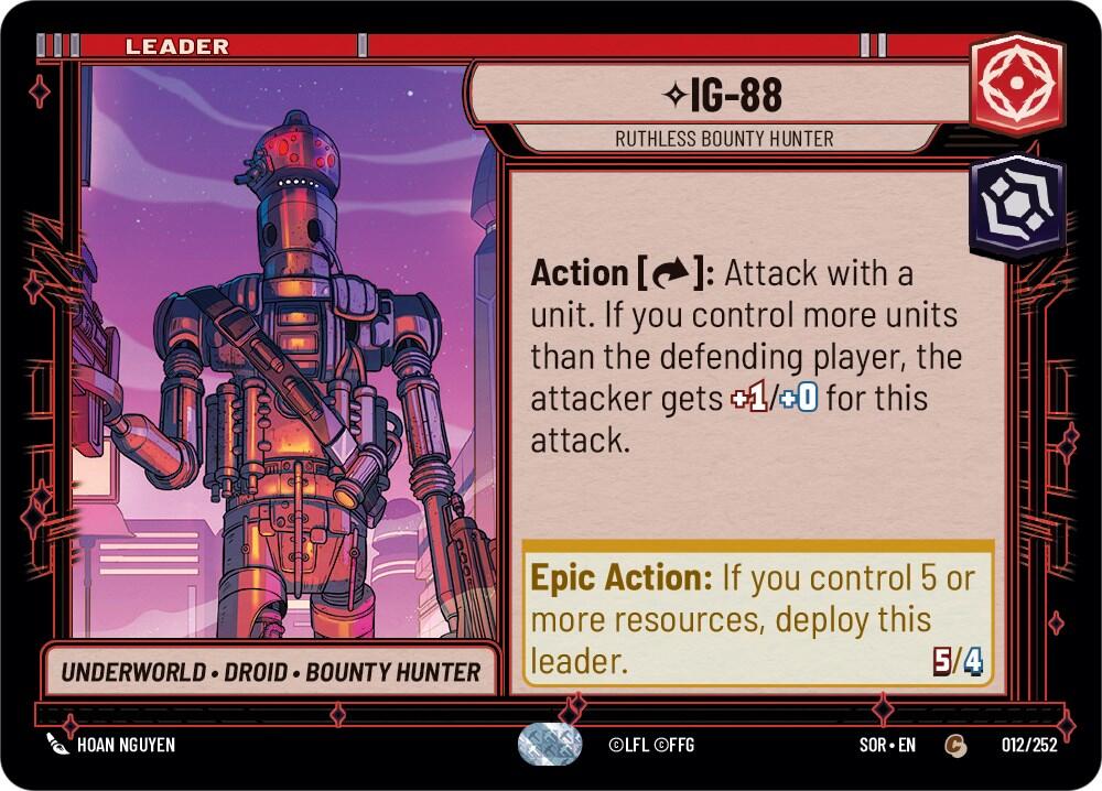 IG-88 - Ruthless Bounty Hunter (012/252) [Spark of Rebellion] | Grognard Games