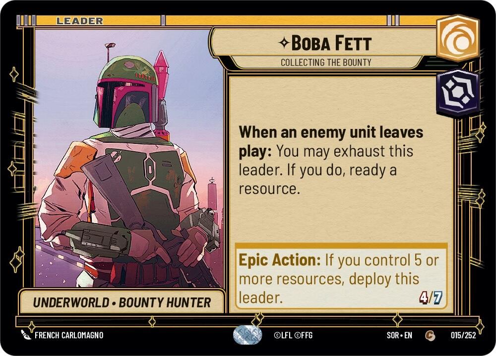 Boba Fett - Collecting the Bounty (015/252) [Spark of Rebellion] | Grognard Games