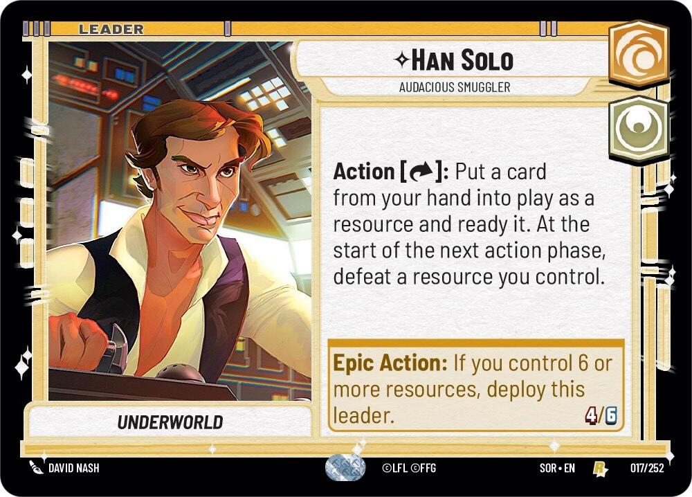 Han Solo - Audacious Smuggler (017/252) [Spark of Rebellion] | Grognard Games