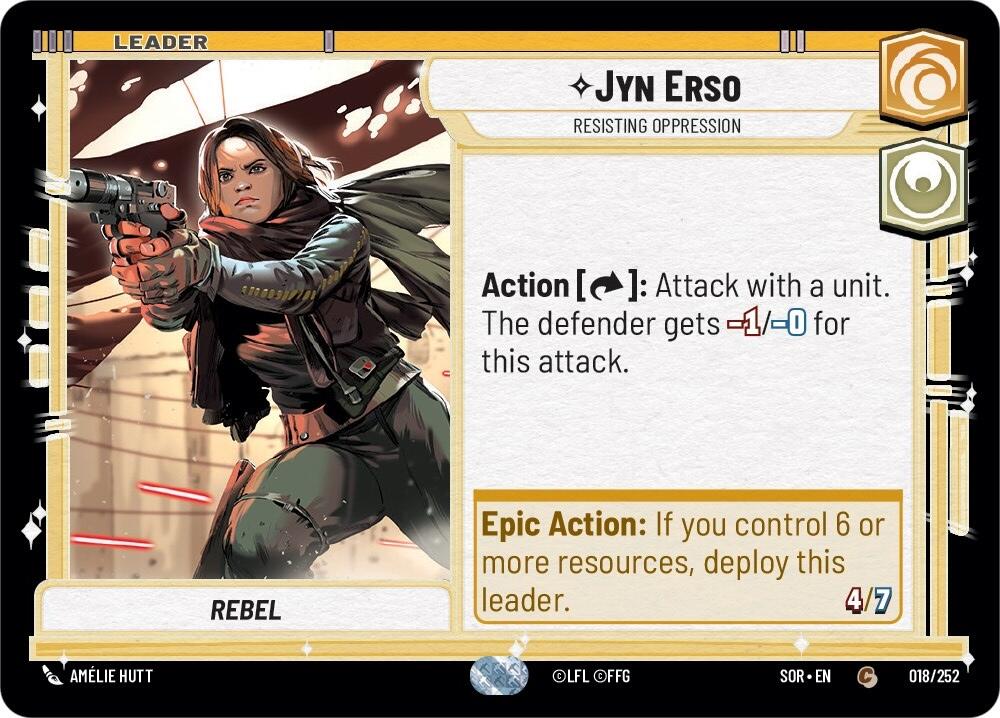 Jyn Erso - Resisting Oppression (018/252) [Spark of Rebellion] | Grognard Games