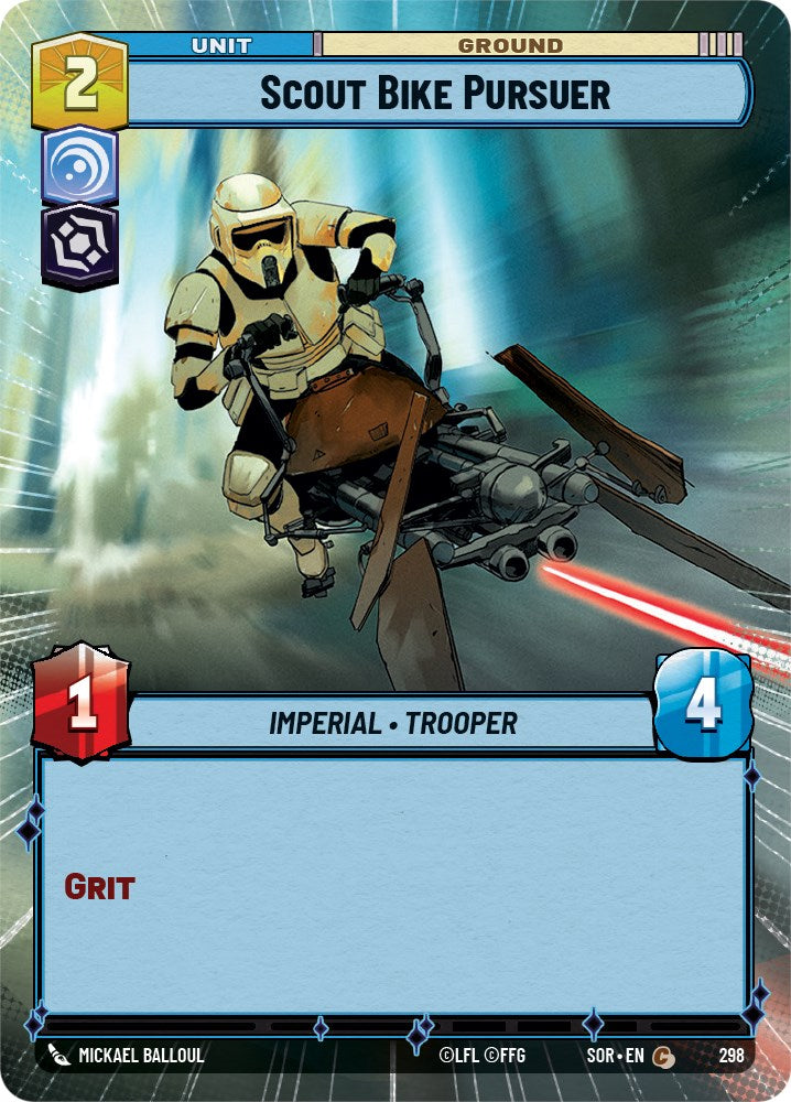 Scout Bike Pursuer (Hyperspace) (298) [Spark of Rebellion] | Grognard Games