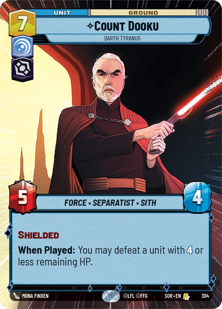 Count Dooku - Darth Tyranus (Hyperspace) (304) [Spark of Rebellion] | Grognard Games