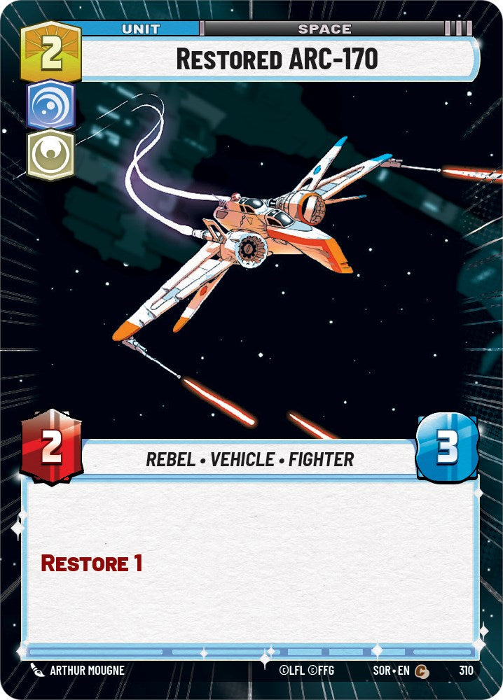 Restored ARC-170 (Hyperspace) (310) [Spark of Rebellion] | Grognard Games