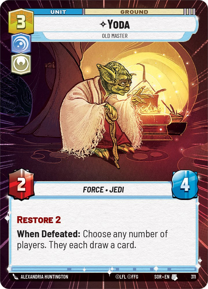 Yoda - Old Master (Hyperspace) (311) [Spark of Rebellion] | Grognard Games