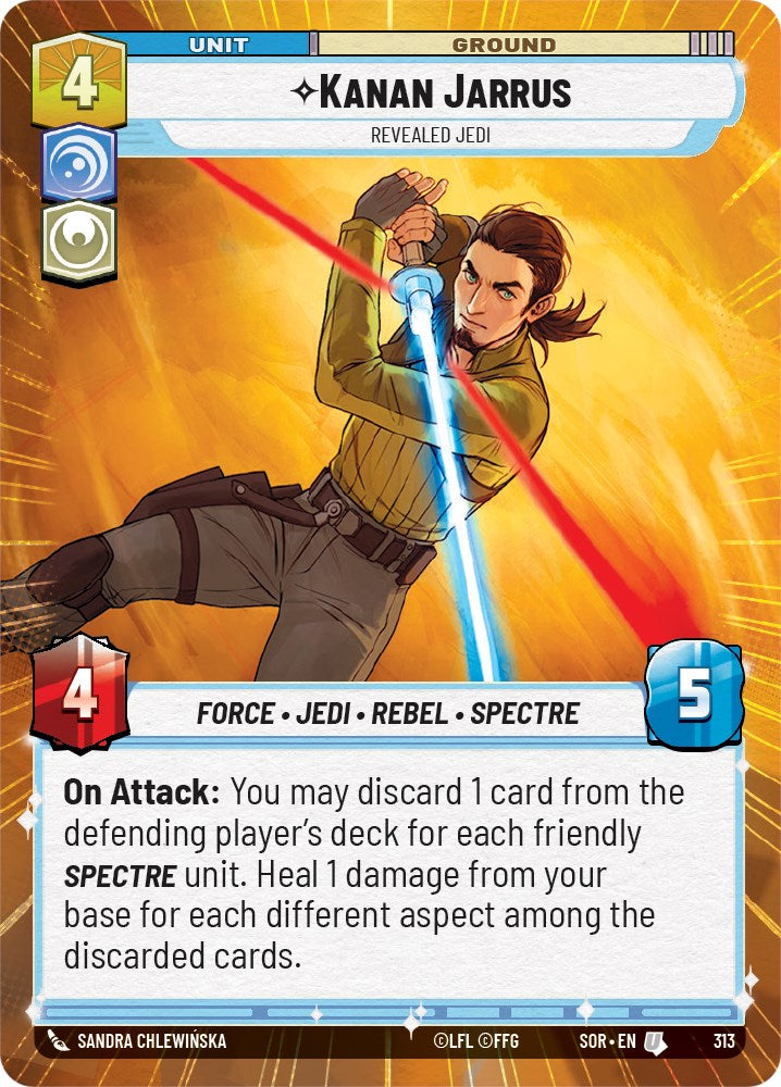 Kanan Jarrus - Revealed Jedi (Hyperspace) (313) [Spark of Rebellion] | Grognard Games
