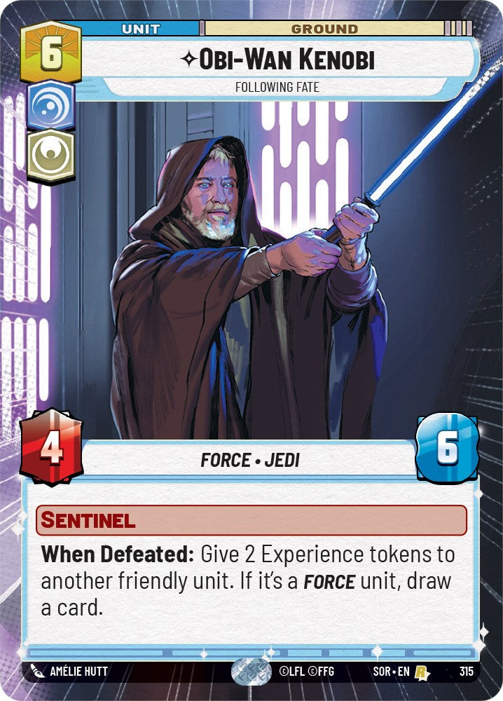 Obi-Wan Kenobi - Following Fate (Hyperspace) (315) [Spark of Rebellion] | Grognard Games