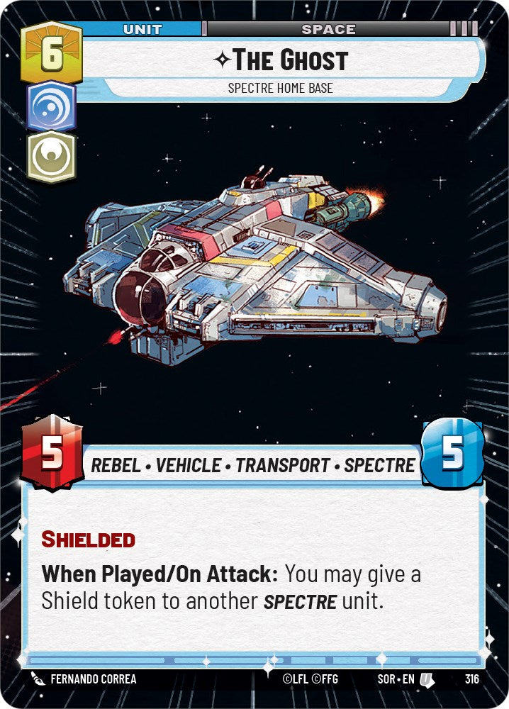 The Ghost - Spectre Home Base (Hyperspace) (316) [Spark of Rebellion] | Grognard Games