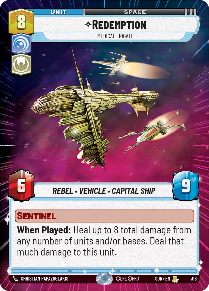 Redemption - Medical Frigate (Hyperspace) (318) [Spark of Rebellion] | Grognard Games