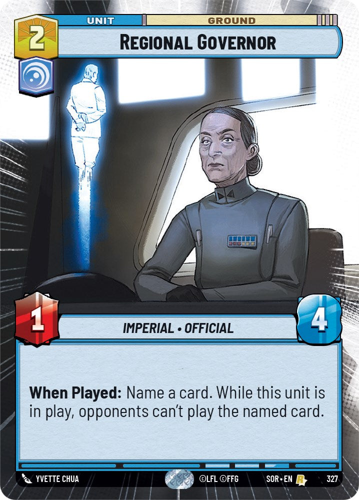Regional Governor (Hyperspace) (327) [Spark of Rebellion] | Grognard Games