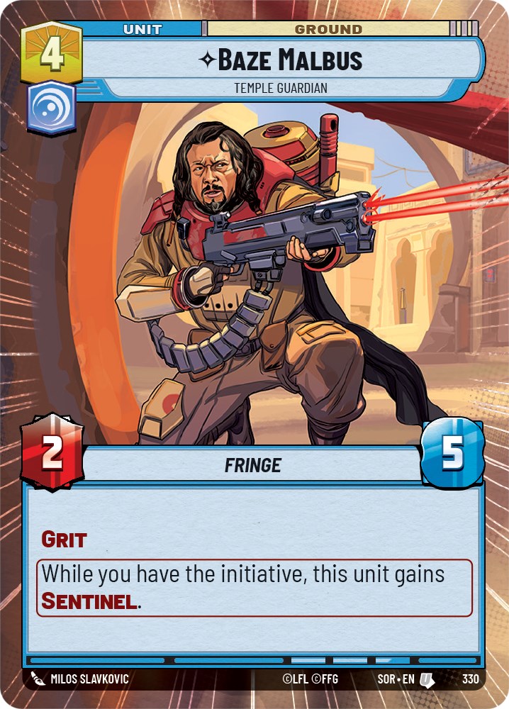 Baze Malbus - Temple Guardian (Hyperspace) (330) [Spark of Rebellion] | Grognard Games