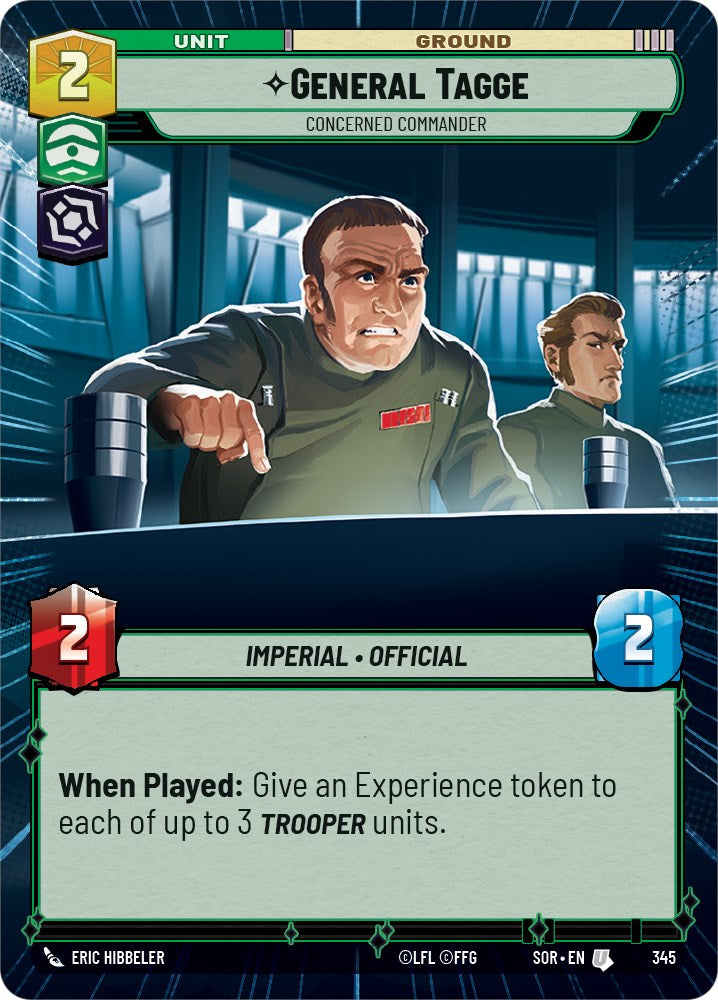 General Tagge - Concerned Commander (Hyperspace) (345) [Spark of Rebellion] | Grognard Games