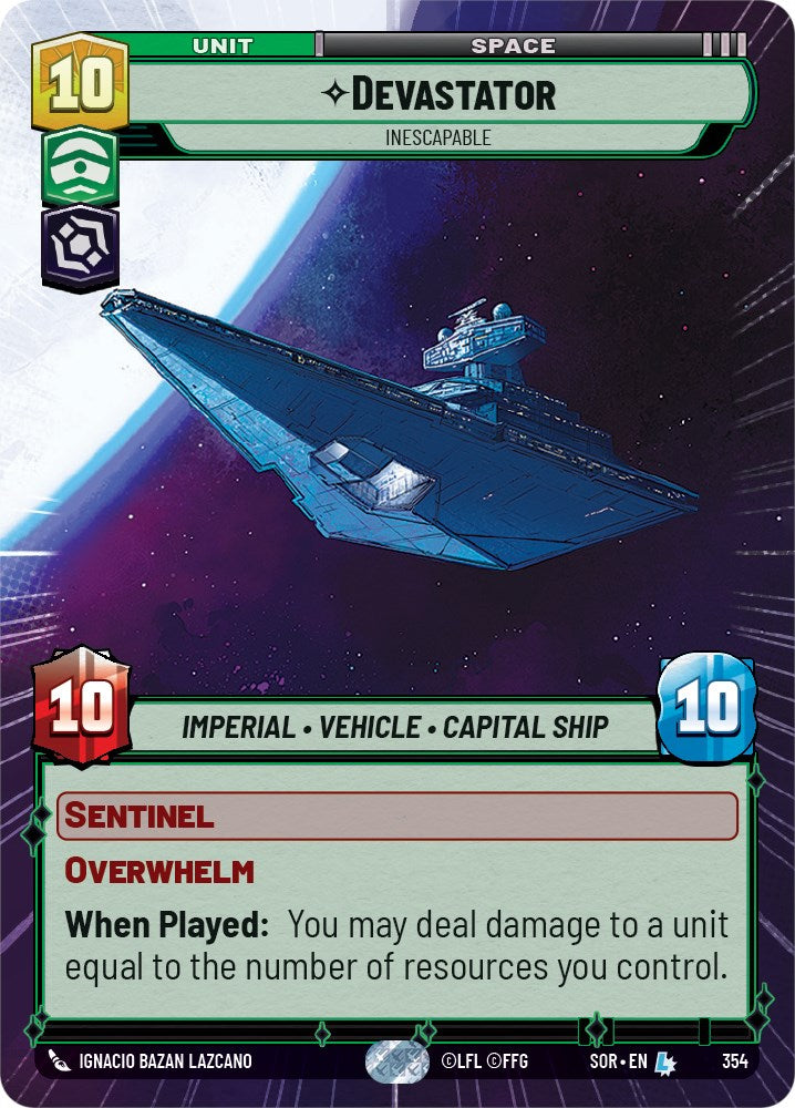 Devastator - Inescapable (Hyperspace) (354) [Spark of Rebellion] | Grognard Games