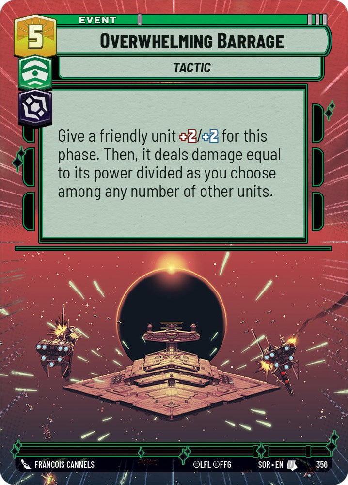 Overwhelming Barrage (Hyperspace) (356) [Spark of Rebellion] | Grognard Games