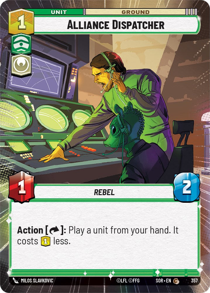 Alliance Dispatcher (Hyperspace) (357) [Spark of Rebellion] | Grognard Games