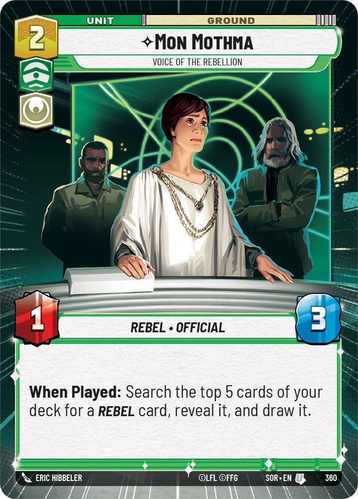 Mon Mothma - Voice of the Rebellion (Hyperspace) (360) [Spark of Rebellion] | Grognard Games