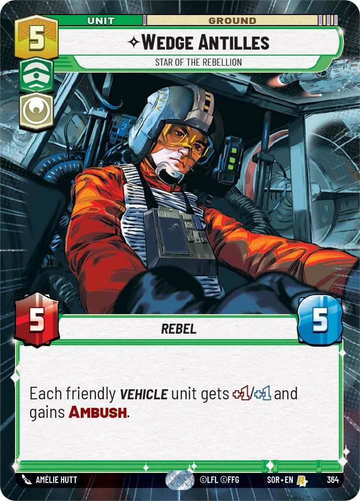 Wedge Antilles - Star of the Rebellion (Hyperspace) (364) [Spark of Rebellion] | Grognard Games