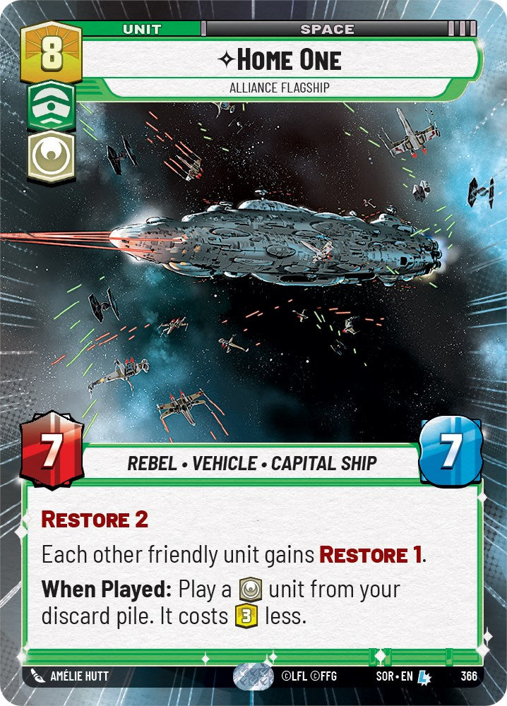 Home One - Alliance Flagship (Hyperspace) (366) [Spark of Rebellion] | Grognard Games