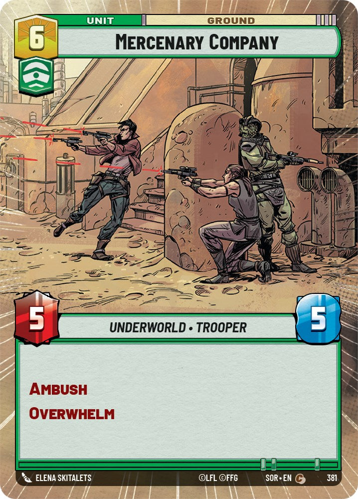 Mercenary Company (Hyperspace) (381) [Spark of Rebellion] | Grognard Games