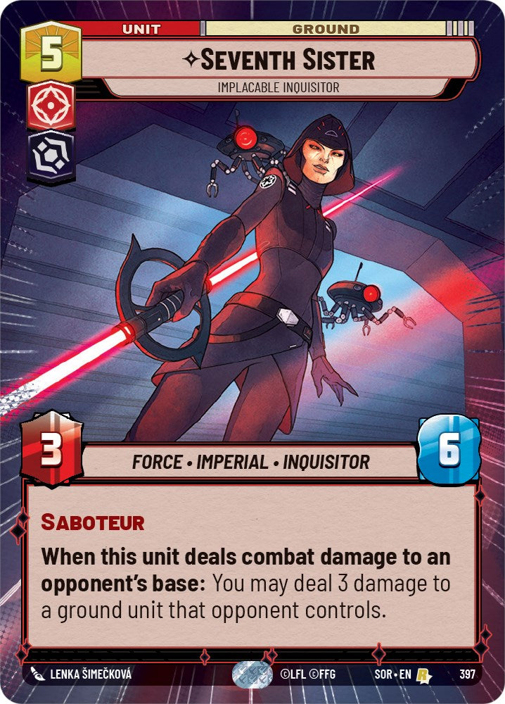 Seventh Sister - Implacable Inquisitor (Hyperspace) (397) [Spark of Rebellion] | Grognard Games