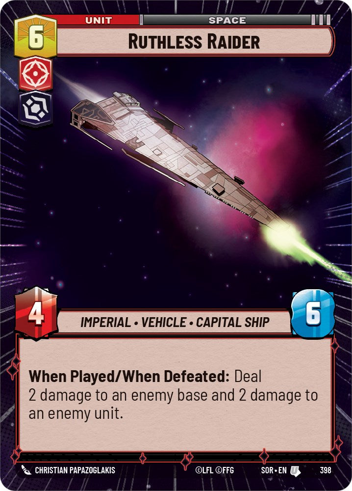 Ruthless Raider (Hyperspace) (398) [Spark of Rebellion] | Grognard Games