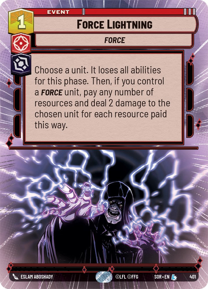 Force Lightning (Hyperspace) (401) [Spark of Rebellion] | Grognard Games