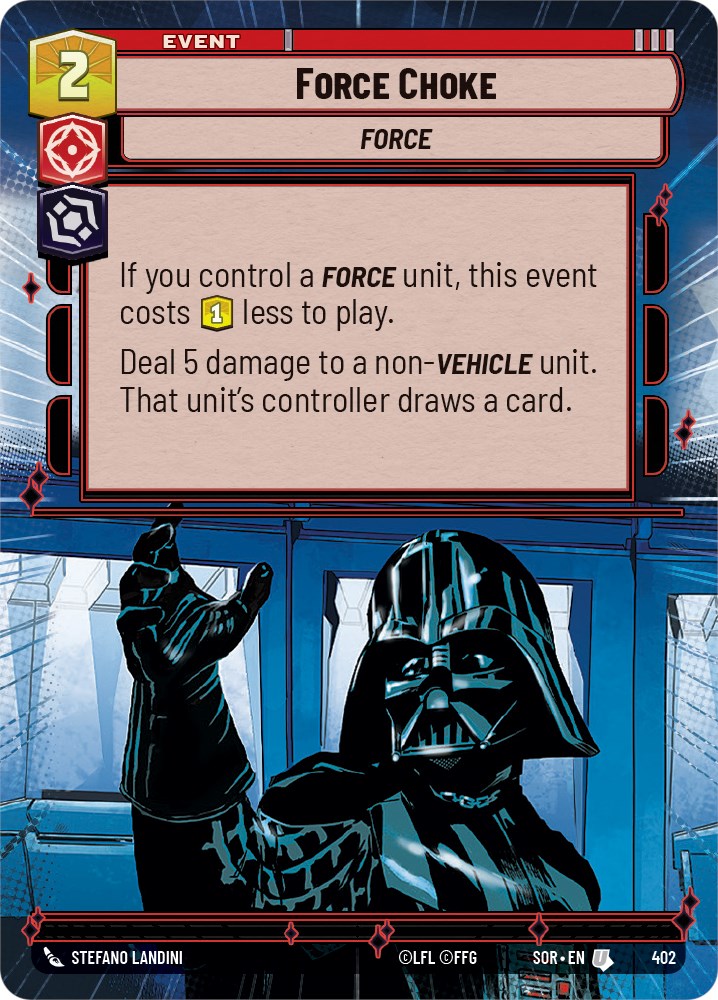 Force Choke (Hyperspace) (402) [Spark of Rebellion] | Grognard Games