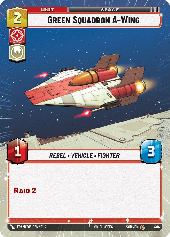 Green Squadron A-Wing (Hyperspace) (404) [Spark of Rebellion] | Grognard Games