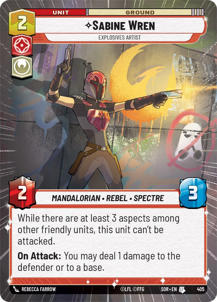 Sabine Wren - Explosives Artist (Hyperspace) (405) [Spark of Rebellion] | Grognard Games
