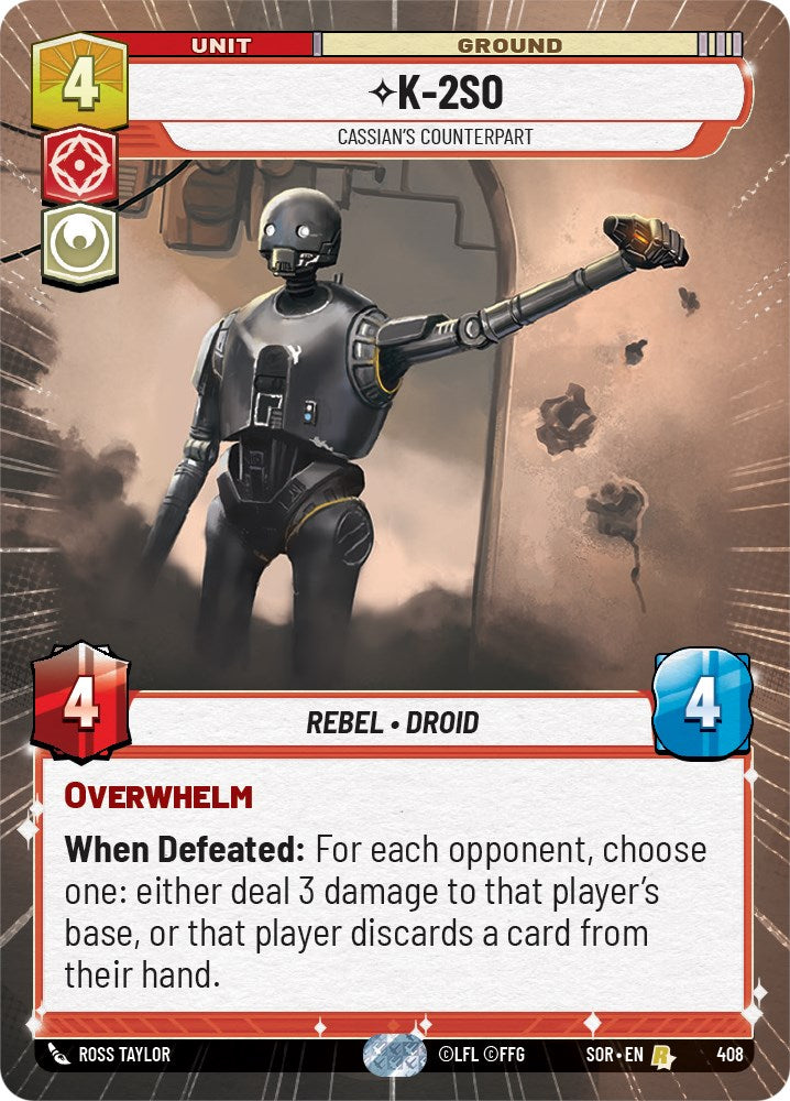 K-2SO - Cassian's Counterpart (Hyperspace) (408) [Spark of Rebellion] | Grognard Games