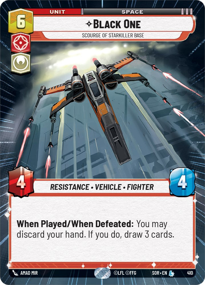 Black One - Scourge of Starkiller Base (Hyperspace) (410) [Spark of Rebellion] | Grognard Games