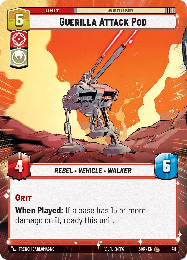 Guerilla Attack Pod (Hyperspace) (411) [Spark of Rebellion] | Grognard Games