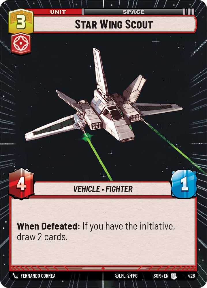 Star Wing Scout (Hyperspace) (426) [Spark of Rebellion] | Grognard Games