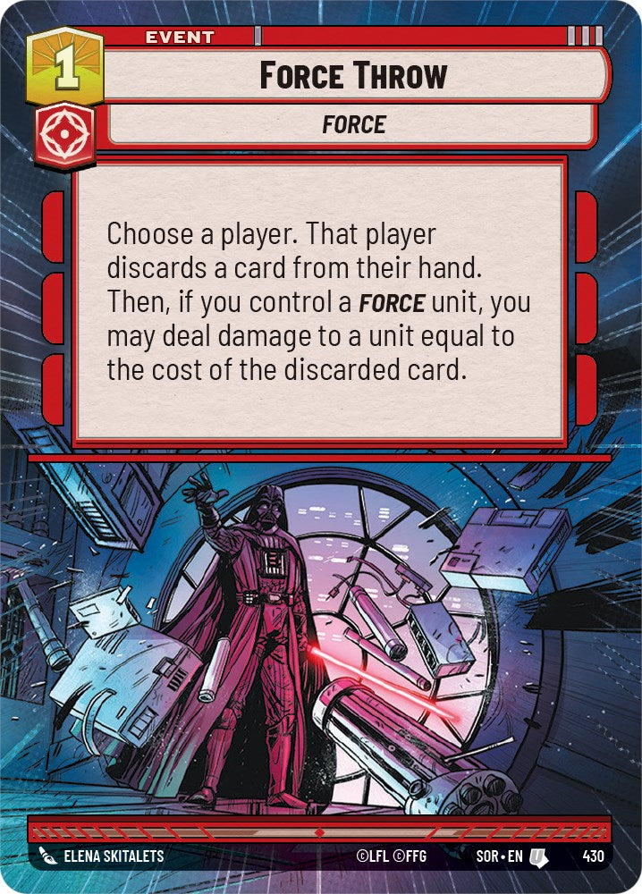 Force Throw (Hyperspace) (430) [Spark of Rebellion] | Grognard Games