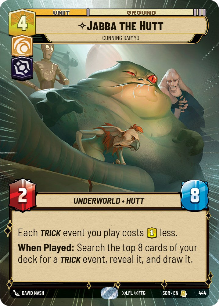 Jabba the Hutt - Cunning Daimyo (Hyperspace) (444) [Spark of Rebellion] | Grognard Games