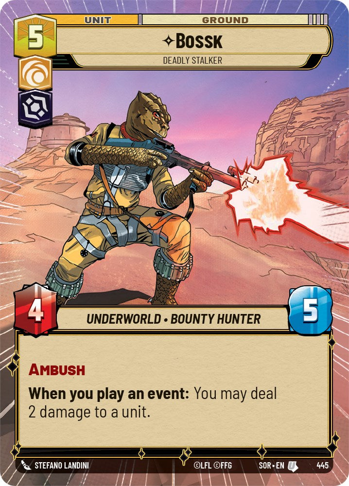 Bossk - Deadly Stalker (Hyperspace) (445) [Spark of Rebellion] | Grognard Games