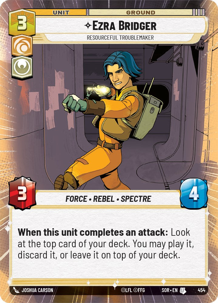 Ezra Bridger - Resourceful Troublemaker (Hyperspace) (454) [Spark of Rebellion] | Grognard Games