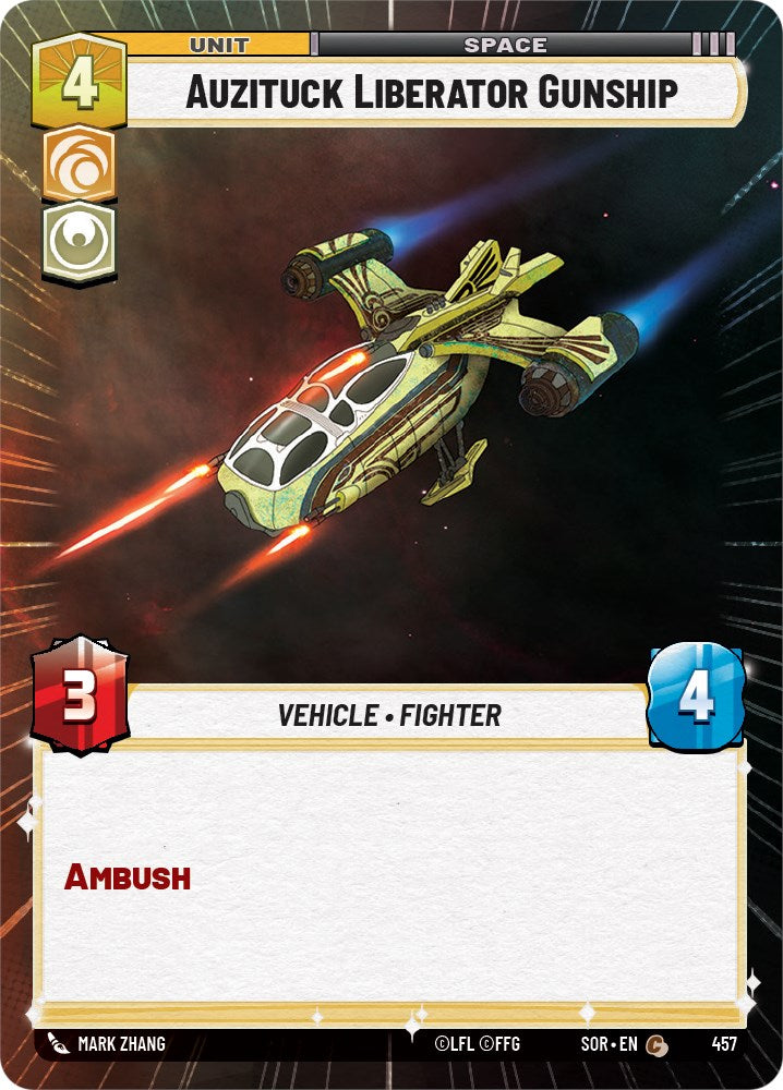 Auzituck Liberator Gunship (Hyperspace) (457) [Spark of Rebellion] | Grognard Games