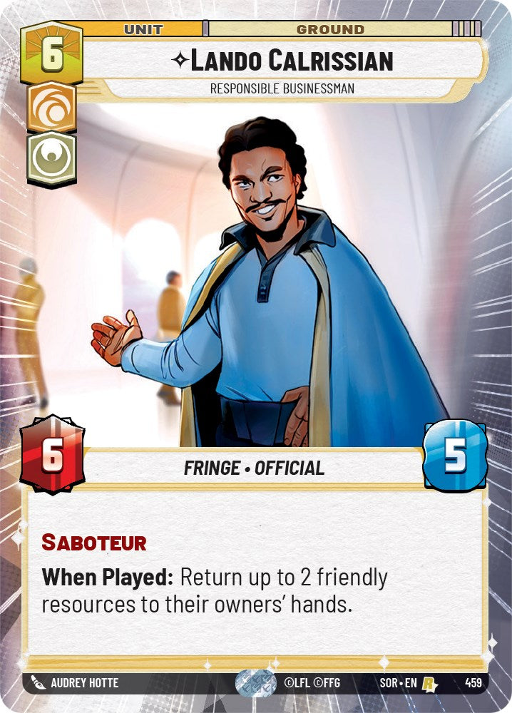 Lando Calrissian - Responsible Businessman (Hyperspace) (459) [Spark of Rebellion] | Grognard Games