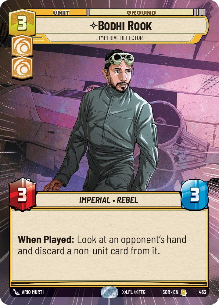 Bodhi Rook - Imperial Defector (Hyperspace) (463) [Spark of Rebellion] | Grognard Games