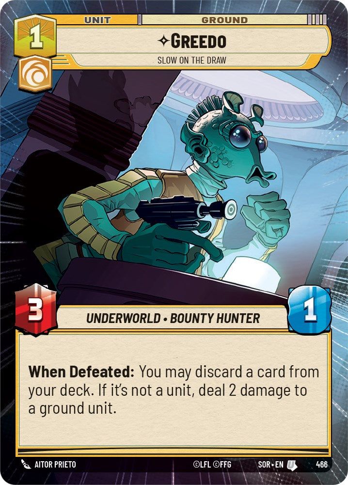 Greedo - Slow on the Draw (Hyperspace) (466) [Spark of Rebellion] | Grognard Games