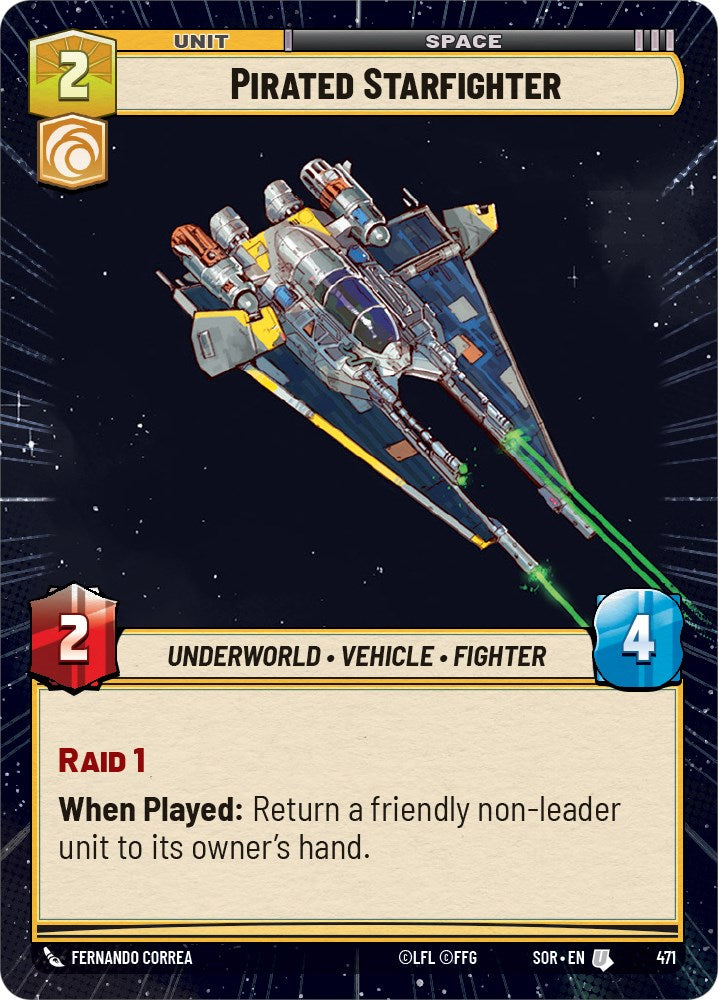 Pirated Starfighter (Hyperspace) (471) [Spark of Rebellion] | Grognard Games