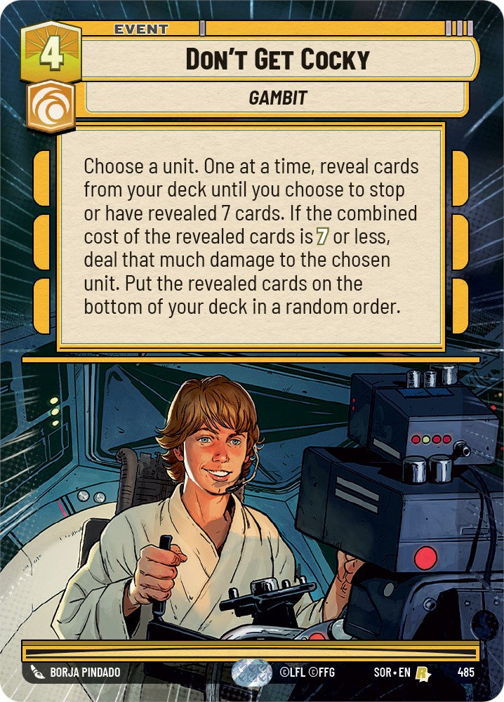 Don't Get Cocky (Hyperspace) (485) [Spark of Rebellion] | Grognard Games
