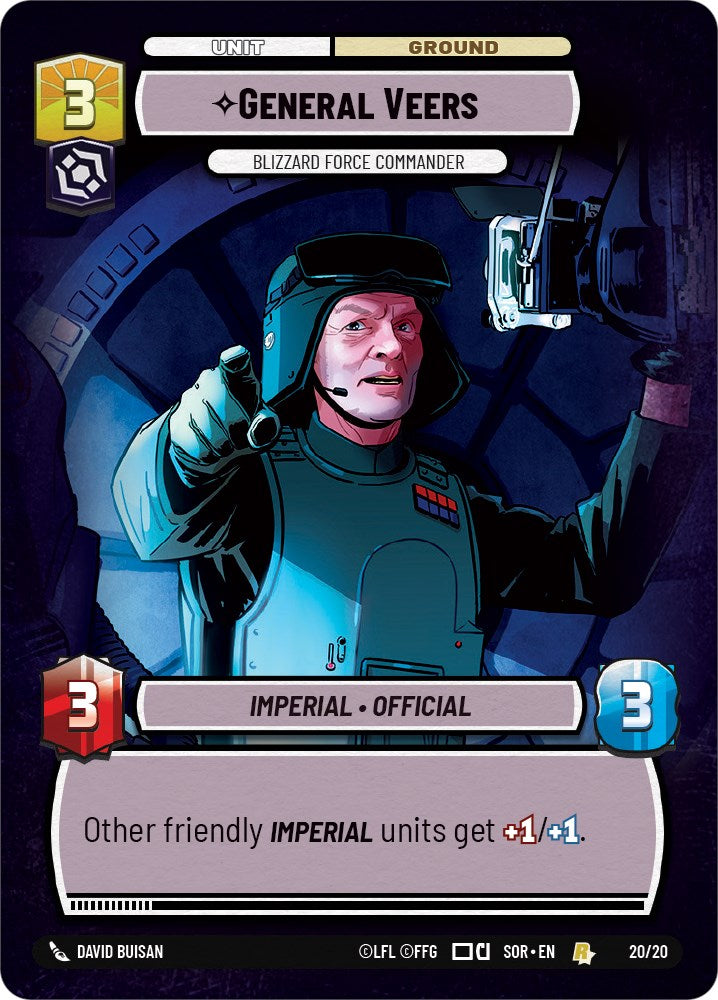 General Veers - Blizzard Force Commander (20/20) [Spark of Rebellion: Weekly Play] | Grognard Games