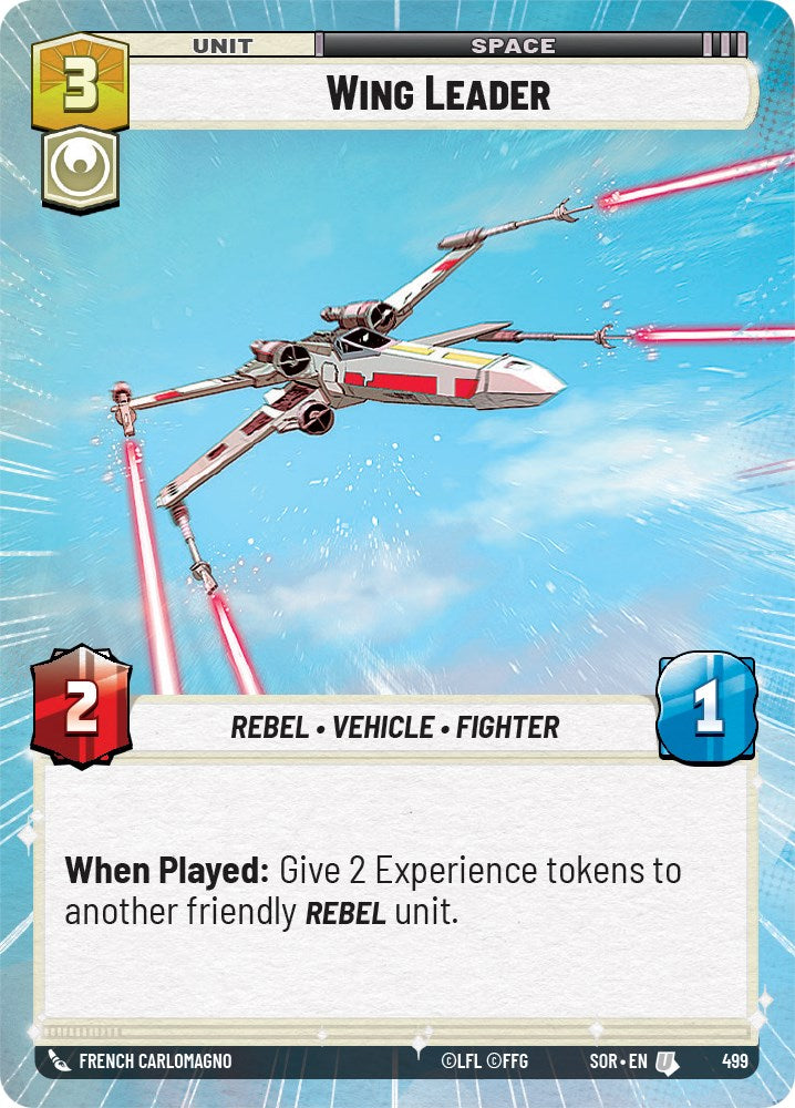 Wing Leader (Hyperspace) (499) [Spark of Rebellion] | Grognard Games