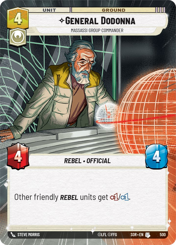 General Dodonna - Massassi Group Commander (Hyperspace) (500) [Spark of Rebellion] | Grognard Games