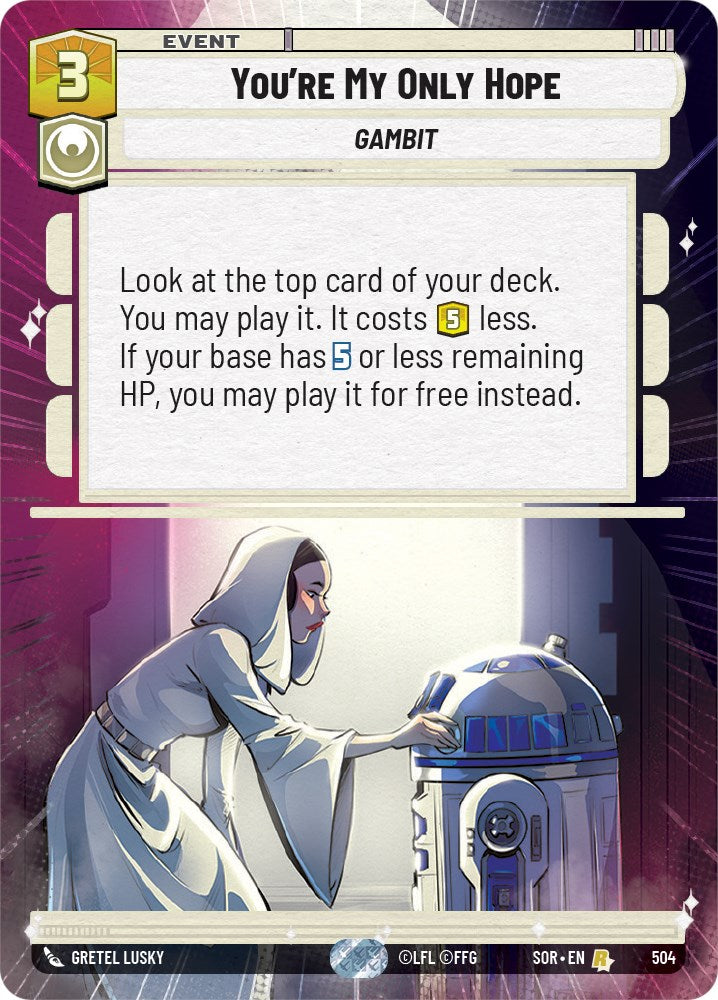 You're My Only Hope (Hyperspace) (504) [Spark of Rebellion] | Grognard Games