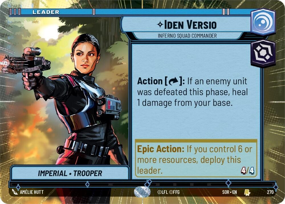 Iden Versio - Inferno Squad Commander (Hyperspace) (270) [Spark of Rebellion] | Grognard Games